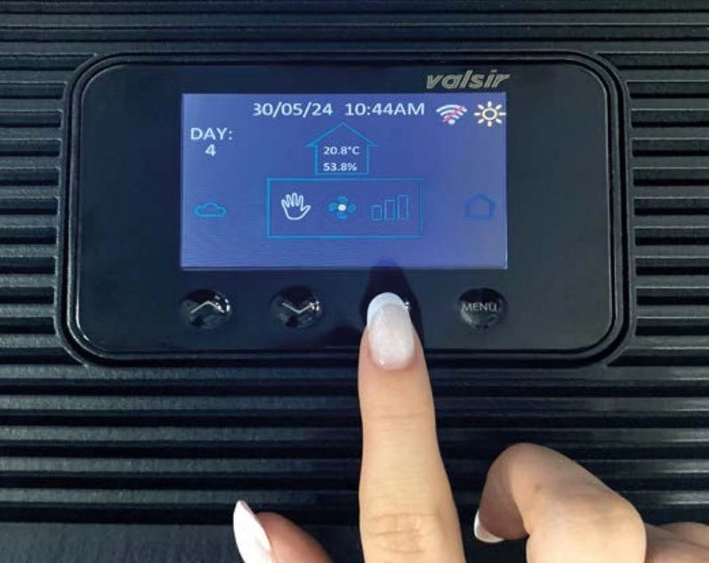 Heat recovery unit Valsir Ariosa DOT LCD control panel