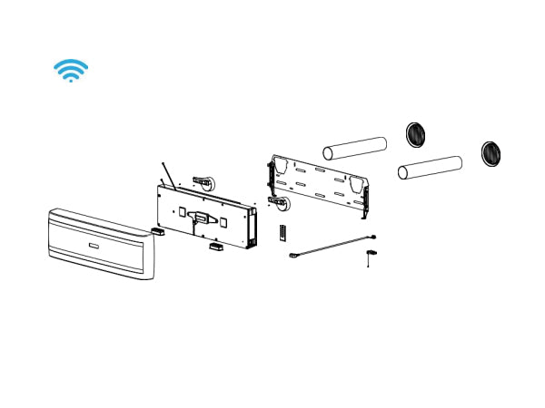 Rekuperatora Thesan Aircare ESW Wi-Fi detaļas