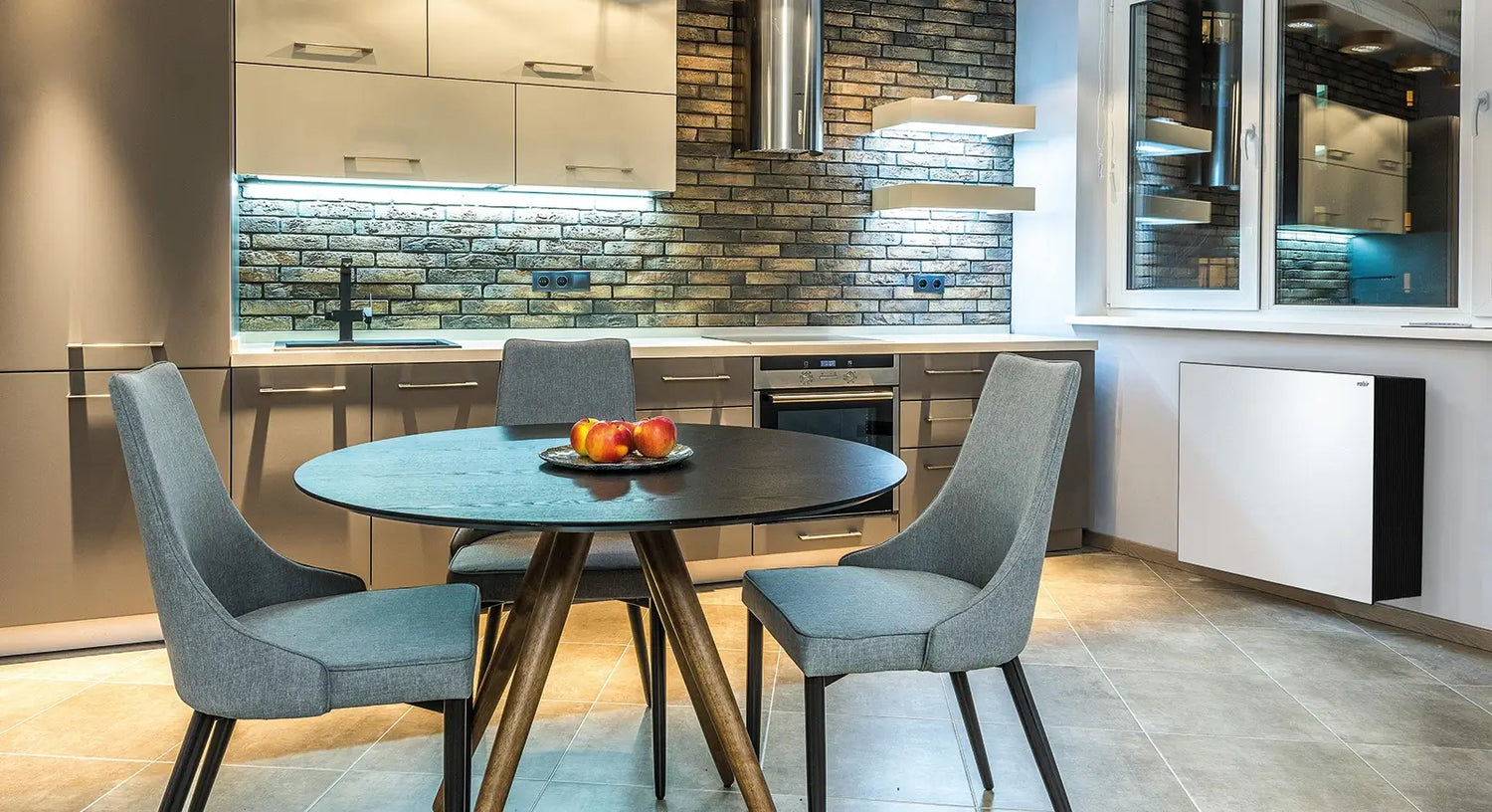 Heat recovery unit Valsir Ariosa DOT in kitchen