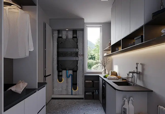 Valsir Ariosa HV HRV - wall-mounted in kitchen