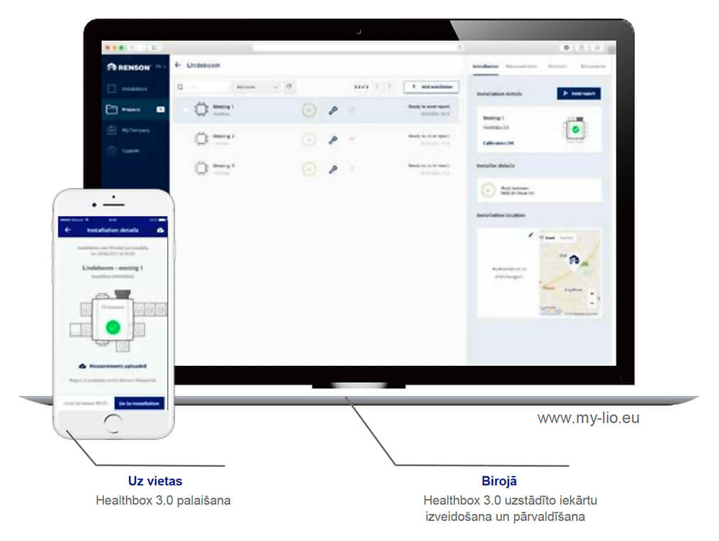 SMART ventilation Renson Healthbox 3.0 Smartzone set multi-device control