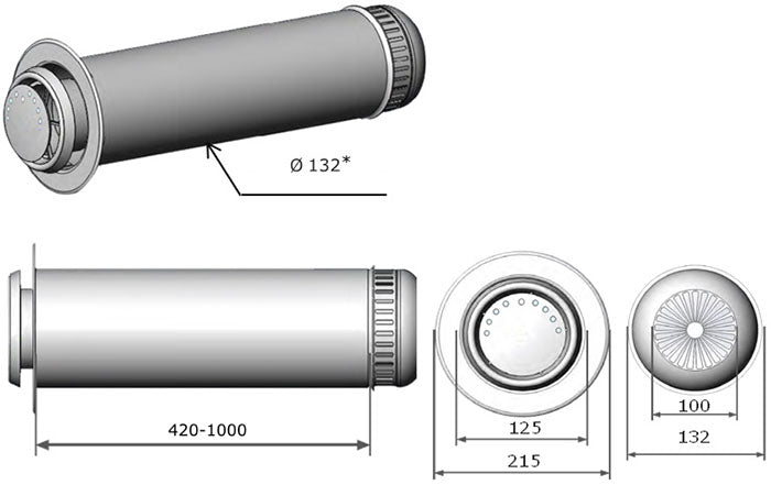 Recuperatore di calore Climtec RD-125 Standard